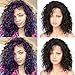 Eiake Hair Glueless Water Wave Short Lace Front Human Hair Wigs for Women Water Wavy Bob Lace Front Wigs with baby hair Pre Plucked Wavy Lace Wigs Short Bob Cut Wigs