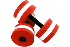 COMIOR Set of 2 Water Dumbbells Aerobics Swimming Pool Dumbbells for Exercise, Sports Aquatic Exercise Dumbbells Set Foam Dumbbells Fitness Resistance Barbells Float Water Aerobics Equipment for Weight Loss