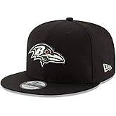 New Era NFL 9FIFTY Black White Adjustable Snapback Hat Cap One Size Fits All