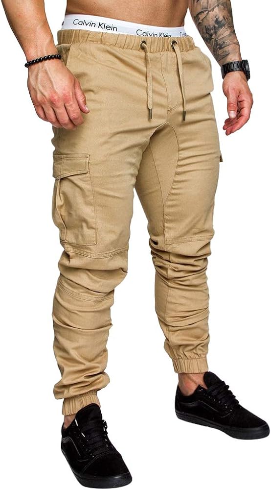 khaki joggers amazon