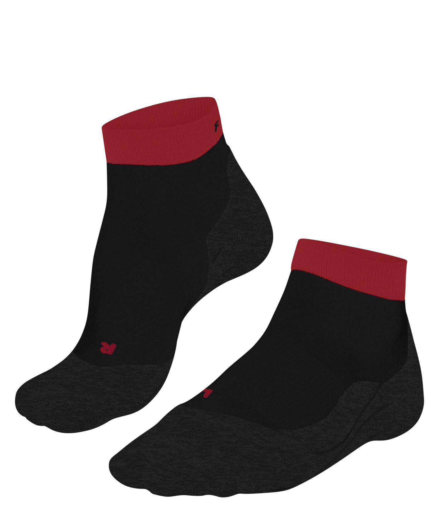 FALKE Herren Laufsocken RU4 Endurance Short M Sso Baumwolle Funktionsmaterial antiblasen 1 Paar, Schwarz Black 3002, 44-45