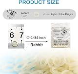 Xumann 300 Pcs Orthodontic Elastic Bands 3/16 for Braces Rabbit view 2