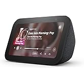�鶹�� Echo Show 5 (newest model), Smart display with deeper bass and clearer sound, Charcoal, with Alexa+ Early Access