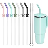 Miracredo 7 PCS Press In Straw Compatible with Hydroflask, Tumbler Accessories for Hydro Flask Tumblers, for Hydroflask Tumbler Straw Replacement Fit 20/28/32/40 oz