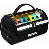 Beyond Braid Fishing Line Storage Bag with Built-In Spool Dispenser | Tangle-free line management bag with writable ID panel for organizing fishing spools at home, on the boat, or in tackle bags
