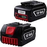 Bakipante 2 Pack 18V 6.0Ah Lithium Battery Replacement for Bosch BAT610G BAT609 BAT618G BAT619 BAT621 BAT620 Cordless Power T
