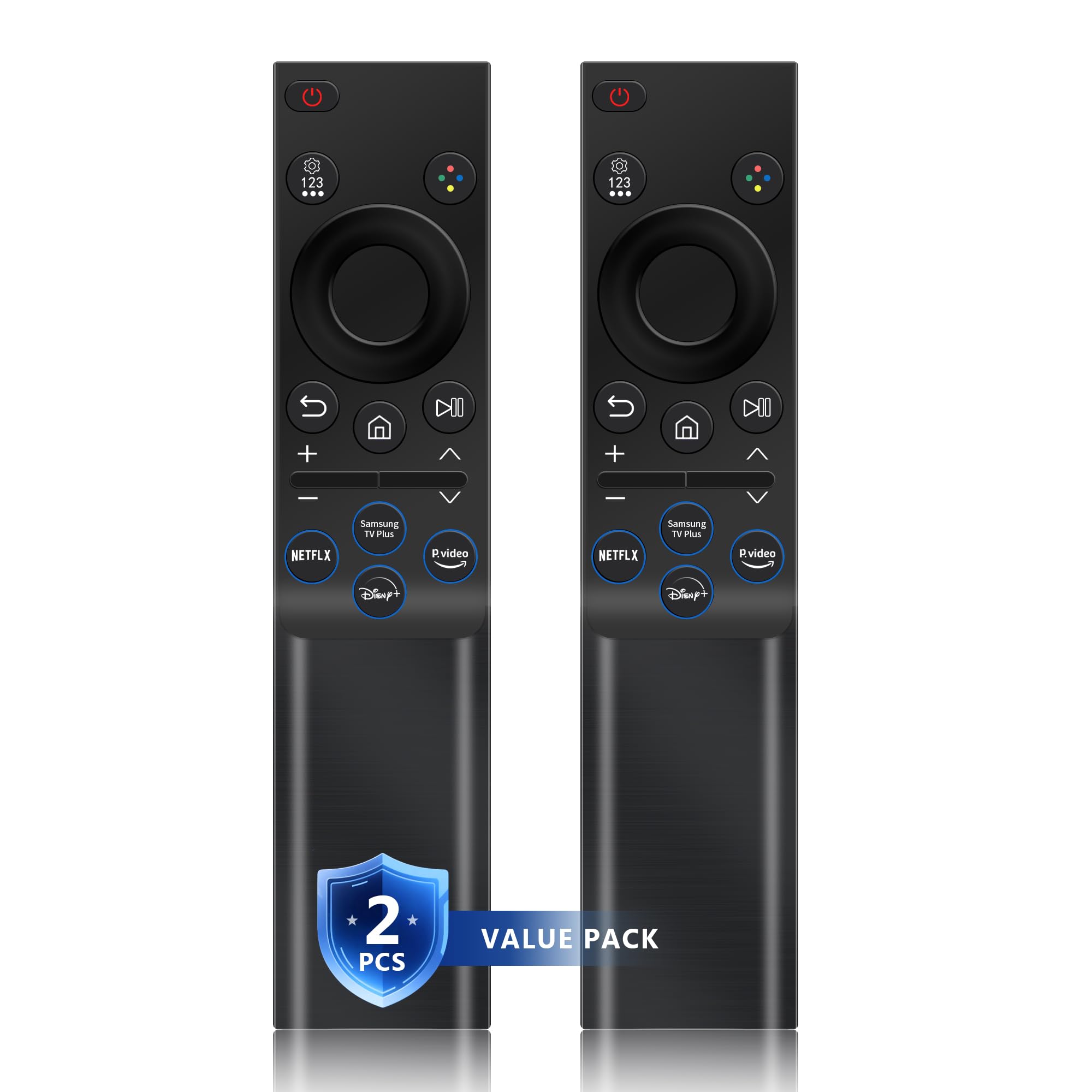 Photo 1 of ?Pack of 2? for Samsung Smart TV Remote Control Replacement,Universal for All Samsung Crystal UHD Curved Frame Neo QLED LED LCD HDTV 3D Series TVs - No Setup Needed - with 4 Shortcut Buttons