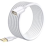 Costyle USB Extension Cable White 15Ft, USB 2.0