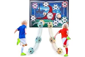 TGHIJKK Soccer Ball Game Set for Kids: Indoor Outdoor Backyard Toss Soccer Goal Game with Balls, Sports Toys and Gift for Kids Boys Girls for 3 4 5 6 7 8 Year Old Boy Toys Birthday Christmas