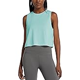 baleaf Workout Tops for Women Crop Tank Top Quick Dry Athletic Gym Exercise Sleeveless Shirts Muscle Yoga Loose Fit