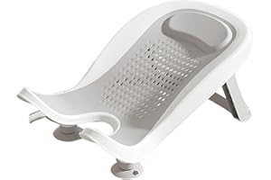 Infant Bath Basin Strong Suction Foldable Quick Drying Bath Rack Ergonomic Designing for Use in Sink Bathtub Infant Bath