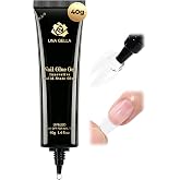 UNA GELLA Gel Nail Glue, Solid Nails Gl ue Gel 40g Lamp Curing Needed Soak Off G LUE Strong Nail G LUE G el for Acrylic Fake Nails Tips Extension Press On Nails for Gelly Tips