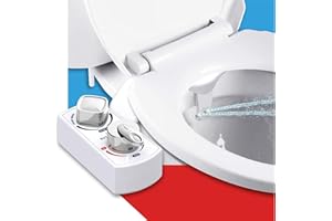 IN MY BATHROOM BUTT BUDDY Spa - Bidet Toilet Seat Attachment & Fresh Water Sprayer (Cool & Warm Temperature Control | Easy Setup, Universal Fit, Non-Electric | Dual-Nozzle Cleaning, Adjustable Pressure, Female Wash)