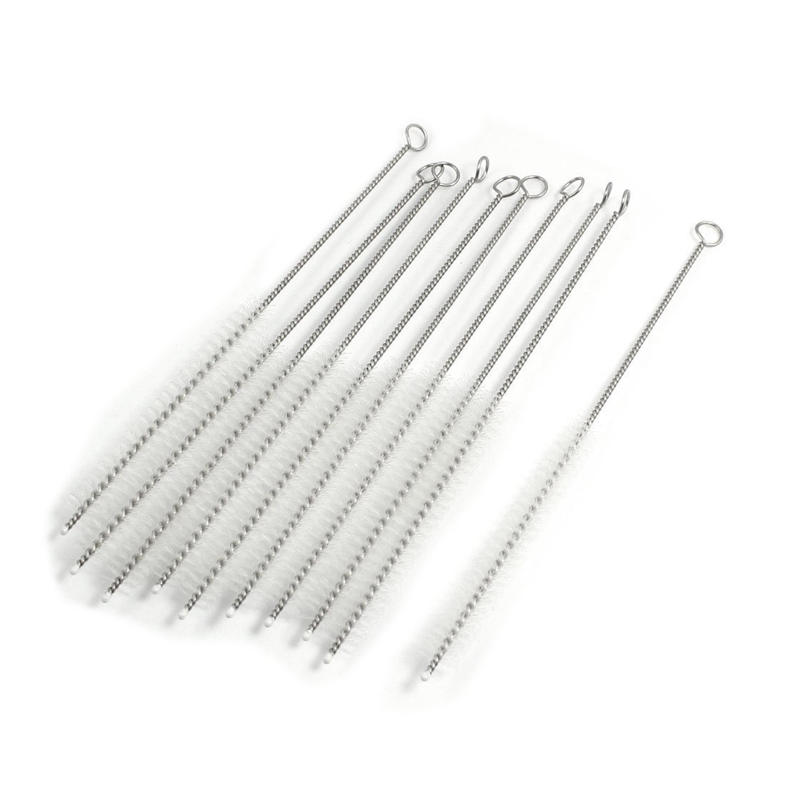 BIPEE Test Tube Washing Brush, 12mm Diameter, Nylon, White Color, Pack of 10