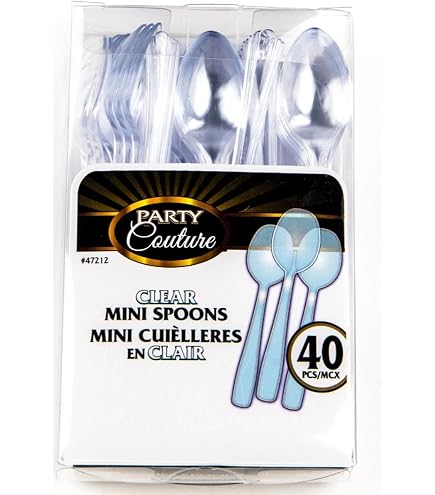 Cuillères Plastique Réutilisables 100 Pièces Mini Cuillères En Plastique Transparent, Cuillères 100 Cuillères Plastique Réutilisables