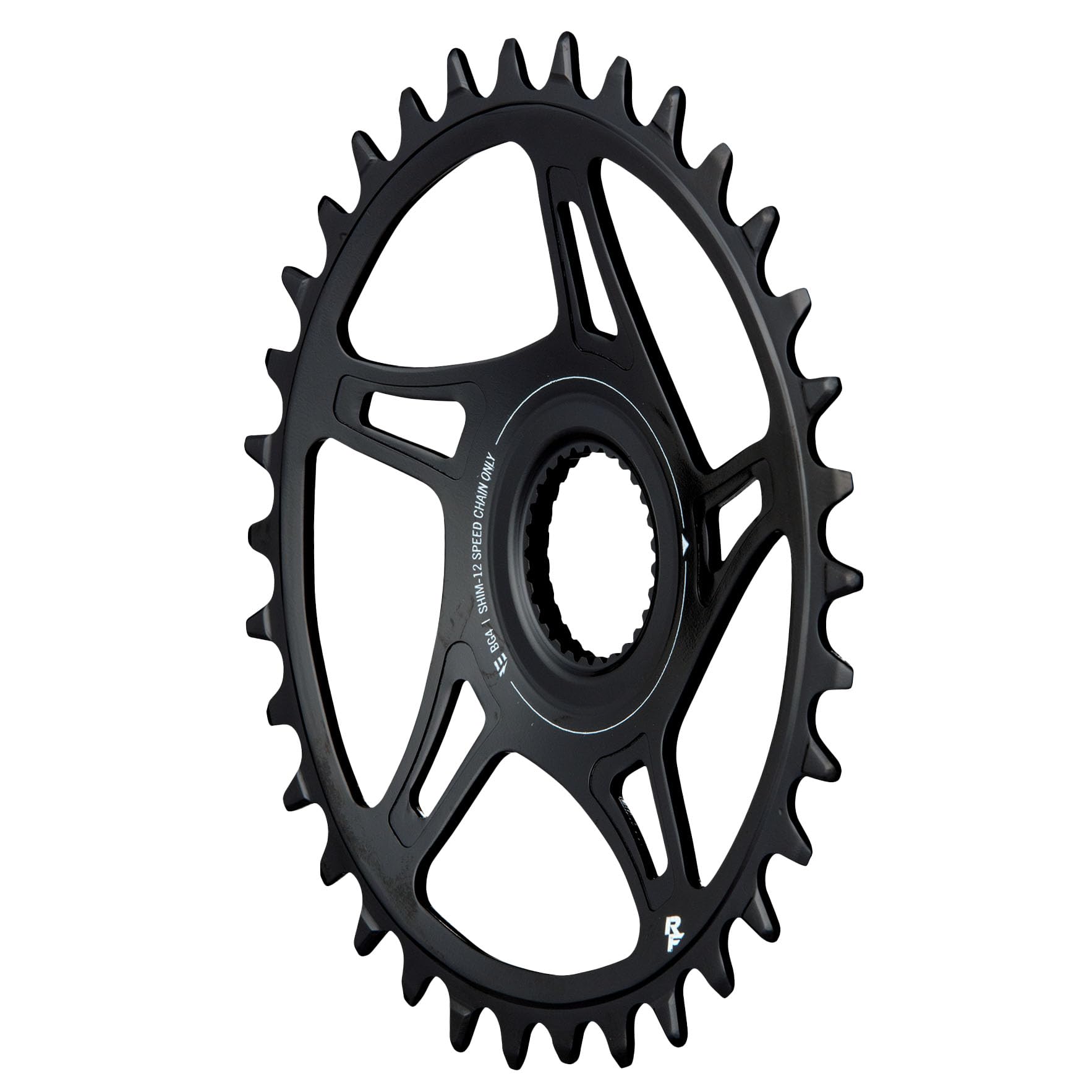 Race Face Unisex Bg4 55 36t Direct Mount Steel 12 Spd Shimano Black Chainrings, Black, UK