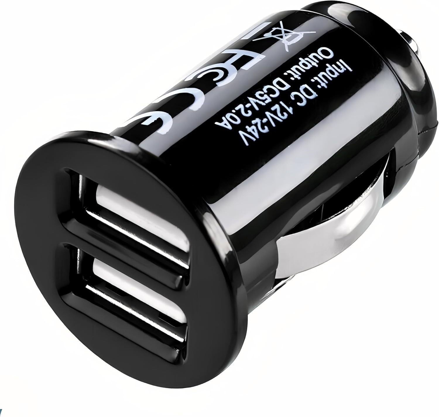 Cigarette Lighter USB Charger -12V USB Socket [Dual Usb Port] 2 PORTS Car Charger 12V/24V Cigarette Lighter Socket Charging Plug for s22 s23 s24 s25 and Tablets,Android phones. etc(Black)