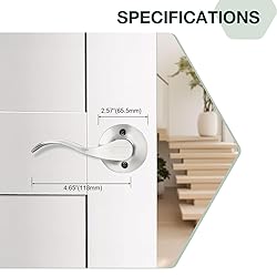 GOBEKOR 10 Pack Dummy Lever Door Handle Satin