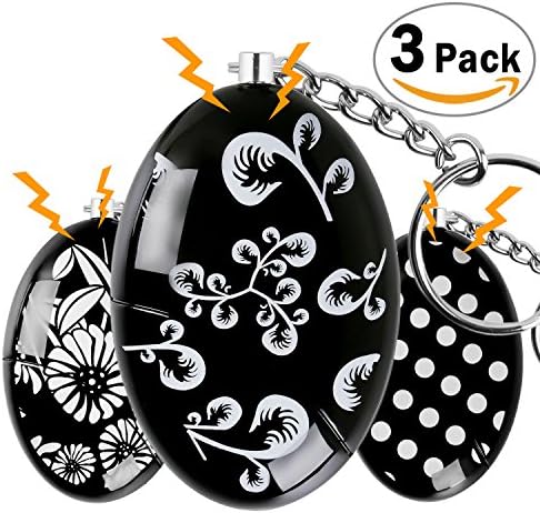OUTDRSY Emergency Personal Alarm Keychain Pack of 3, 120dB Siren Alarm Self Defense Fit for Women, Kids, Night-walker (Pack of 3)