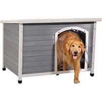 Amazon.com : Petsfit Wooden Dog House Extreme Outback Log Cabin ...