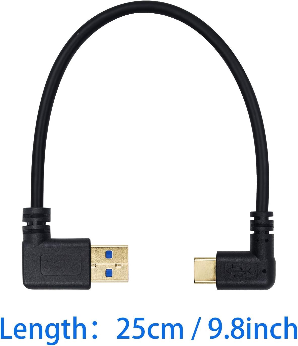 Maxhood Short USB Type C Charging Cable, Right Angle USB A to USB C Cable - Image 5
