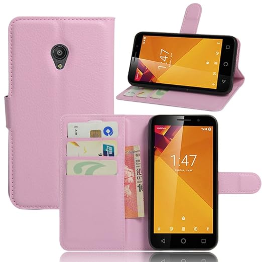 title=Telefono Caso per Vodafone Smart Turbo 7 VFD500 Folio Flip Wallet Custodia in