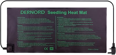 DERNORD Greenhouse Plant Heat Pad 18W Heated Germination Mat