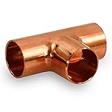 Supply Giant DDUF0100 Tee Fitting with Solder Cups