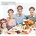 UNOMOR 2 PCS Handmade Turkey Headband for Thanksgiving Day, Turkey Trot, Family Party Costume Accessories