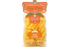 La Fabbrica Della Pasta Gluten Free Rigatoni 500 Grams (1.1 lb) Bag