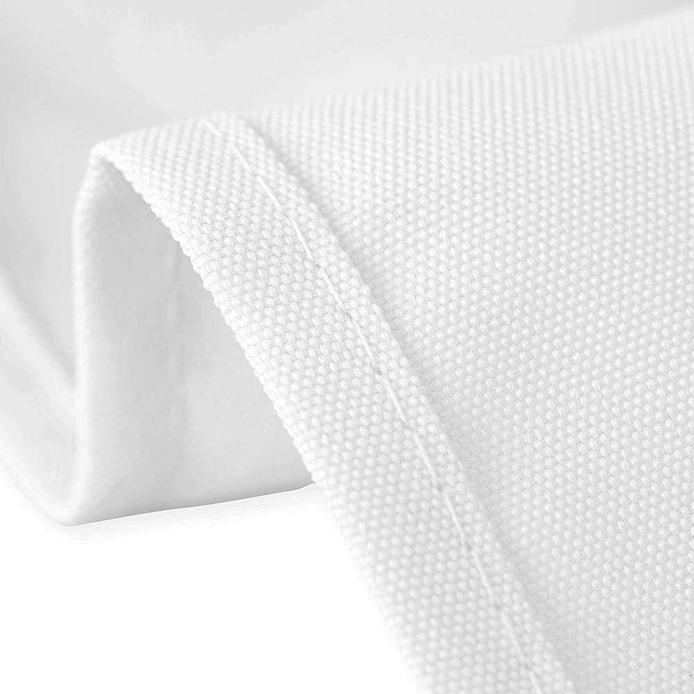 LinenTablecloth 60 x 102-Inch Rectangular Polyester Tablecloth White: Home & Kitchen