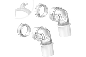 MEDICOLOR 2PCS Elbow Connector for Airfit F30i P30i N30i Swivel Elbows, Quick-Release & Rotatable, Enhanced Comfort and Flexi