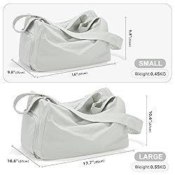 Small Gym Bag with Shoe Compartment, Workout Sport