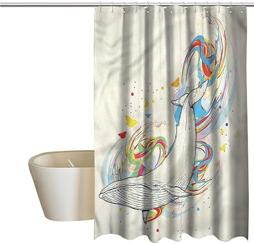 Amazon Com Denruny Shower Curtains Under 5 Dollars Whale Whale In