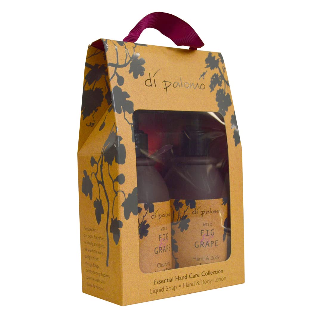 Di Palomo Wild Fig & Grape Vegan Hand Care Collection - Luxury Lotion, Soap, & Cream - Pamper Gifts for Women