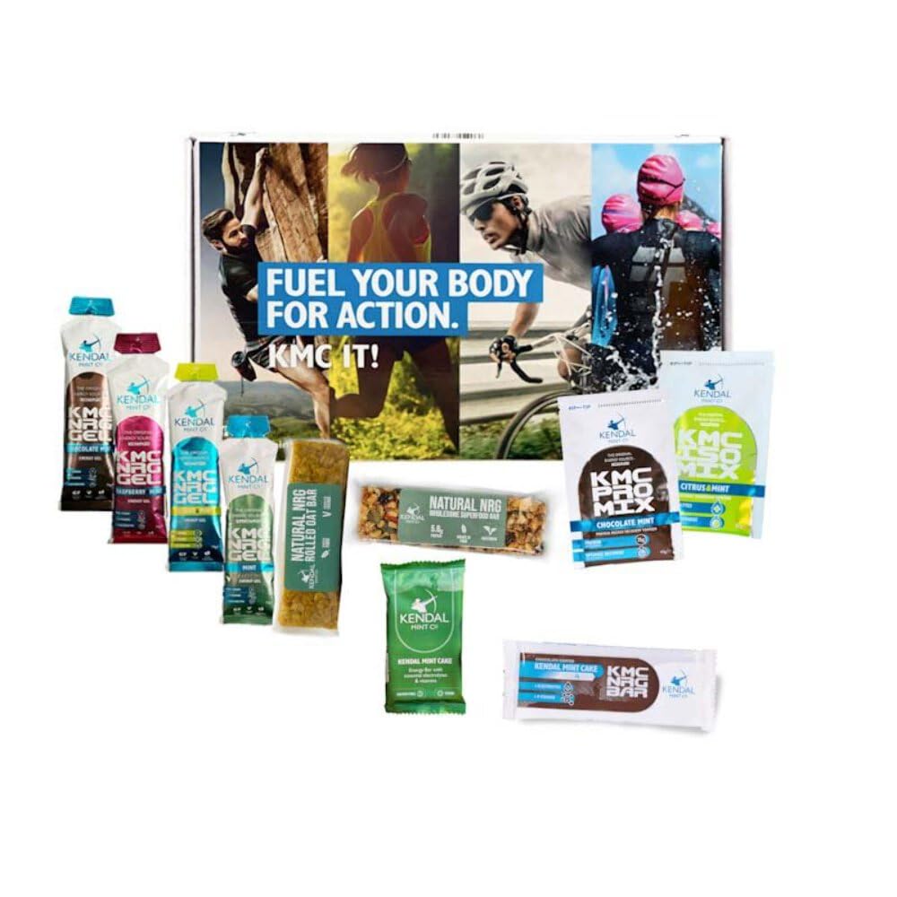KMC Action Pack | Try the Entire Range | 10 Products including Superfood Bar, Energy Bars, Energy Gels, Isotonic Mix, and Recovery Mix | Subject to change. Before, During, After