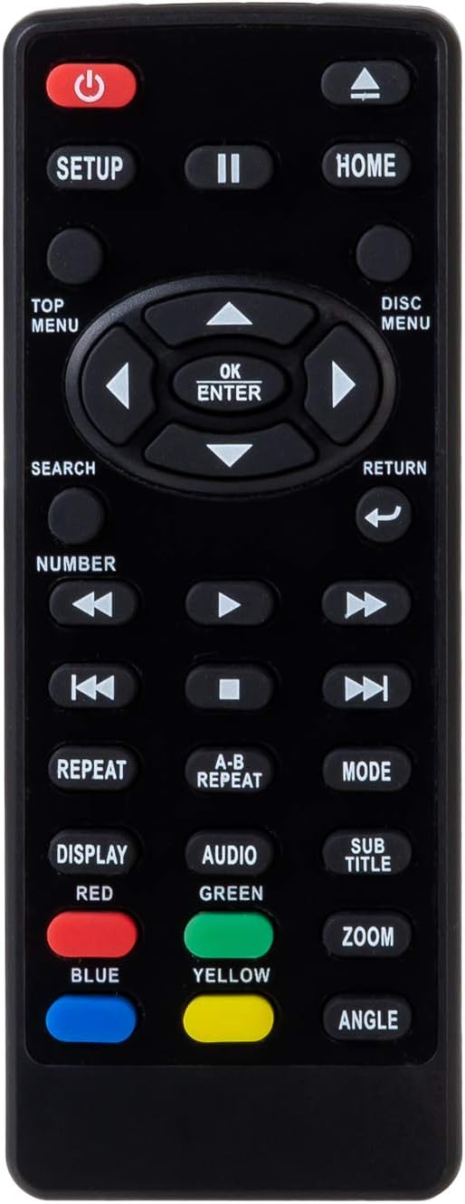 Remote Control with Battery fit for SANYO NC087UH DVD Player FWDP105FA FWDP105 FWDP105F FWDP175F FWDP175FA 180 Days Warranty