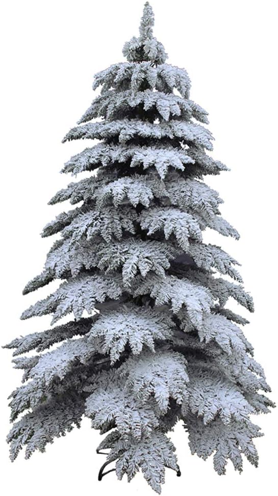 LYCIL Realistic Flocked Christmas Tree,decorated Pine Needle Tree Snow Tipped Xmas Trees White Snow Covered Xmas Indoor Home Decorations-d 7ft-210cm