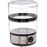 Brentwood TS-1005 Electric Food Steamer, 5 Quart, Stainless Steel