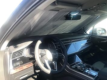 Amazon Com Heatshield The Original Windshield Sun Shade Custom Fit For Audi Q7 Suv 2017 2018 2019 2020 2021 Silver Series Automotive