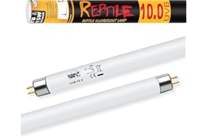 LUCKY HERP T8 15W UVB 10.0 Reptile Light, 18inch UVA UVB Reptile Light Bulb 2 Pack, Fluorescent Lamp for Reptiles Amphibians Lizards Chameleons