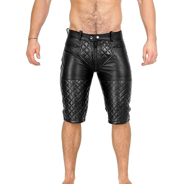 Bockle® Boxer Lamb men shorts leather pants Shorts short leather