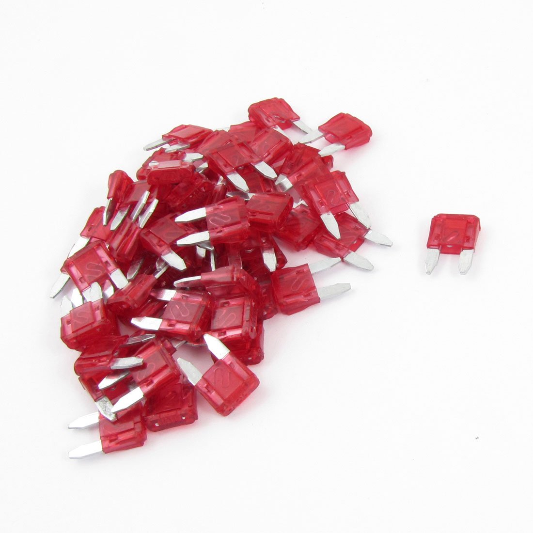 Sourcingmap 60PCS 10A 10A Auto Mini Blade Fuses Red for Car