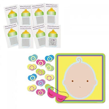 Amazon Com Baby Shower Games Pin The Pacifier On The Baby Amazon Com Baby Shower Games Pin The Pacifier On The Baby