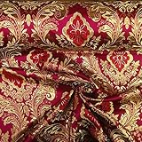 Metallic Floral Brocade Fabric 60