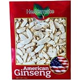 Hand-Selected A Grade American Ginseng Slice Small Size (4 Oz. Box)