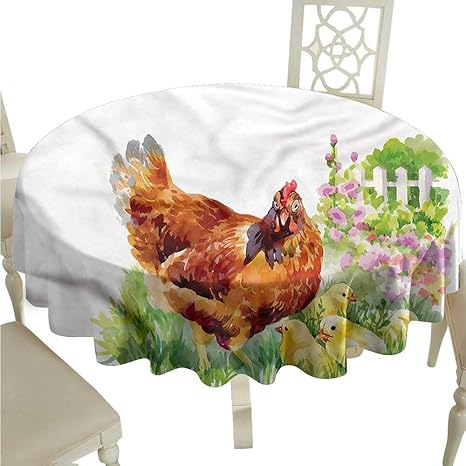 Amazon Starsart 丸型テーブルクロス 子供用 誕生日 ハッピー絵文字顔 お祝い コーンハット パーティーケーキプリント イエローとダークブルー テーブルクロス カバー 結婚式 イベント パーティー Diameter36 Inch テーブルクロス オンライン通販