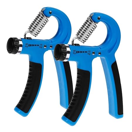 Zacro 2 Stück Handtrainer Hand Trainingsgerät einstellbarer Widerstandsbereich 10 bis 40 kg Fingerhantel Einstellbares Handmu