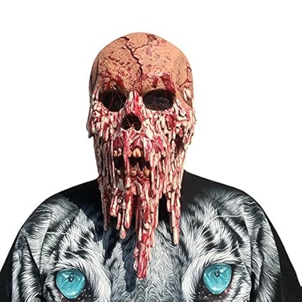thematys Höllenbestie Monster Dämon Horror grusel Maske - perfekt für Fasching, Karneval & Halloween - Kostüm für Erwachsene 