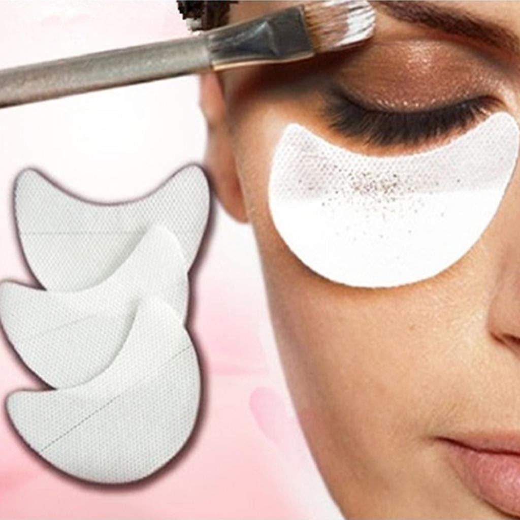 10/20/ 50/100 Pcs Eye Shadow Shields Eye Makeup Mascara Guards Pads Eyelash Eyeline Under Eye Tinting Pads Cosmetics Beauty Tool (10 Pcs)